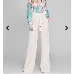 Marciano Belted High Waist Wide Leg White Pants Sz S - New with Tags!